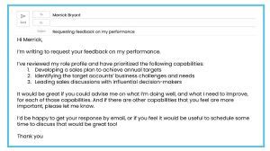 how to ask a manager for feedback.